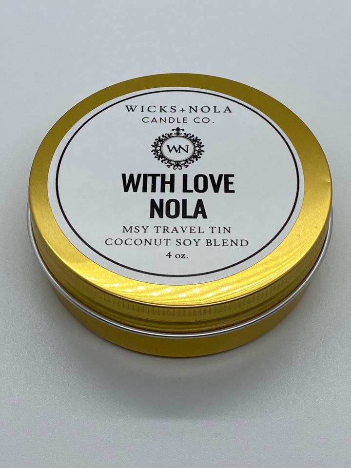 4 onzas. Vela perfumada en lata de viaje MSY