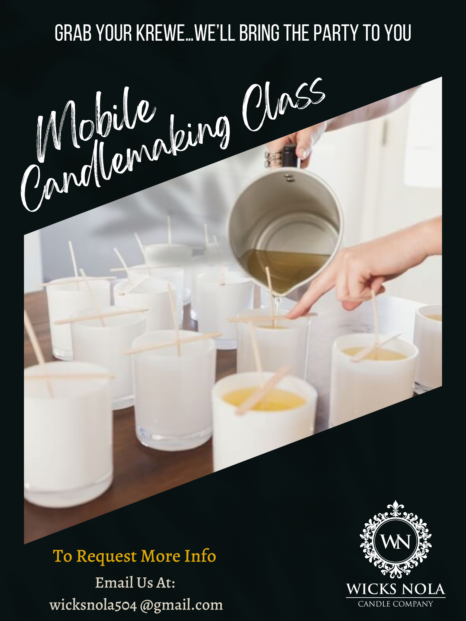 Mobile Candle Making Class(INFO ONLY) – Wicks NOLA Candle Company