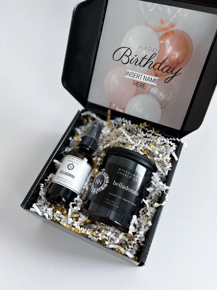 Room Spray Gift Set, Compact Candle