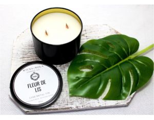 Matte Black 13.5 oz. Luxe Coconut Soy Plant Based, Vegan Friendly Candle Tin| Soy Candle, Aromatherapy| Relaxation, Home Decor