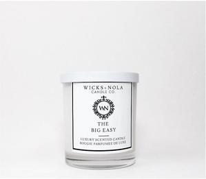 Gloss White Wicks NOLA 12oz. Glass Repurpose Jar Coconut Soy Wax Candle, Plant Based, Vegan Friendly|Home Decor, Relaxation, Aromatherapy