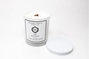 Gloss White Wicks NOLA 12oz. Glass Repurpose Jar Coconut Soy Wax Candle, Plant Based, Vegan Friendly|Home Decor, Relaxation, Aromatherapy